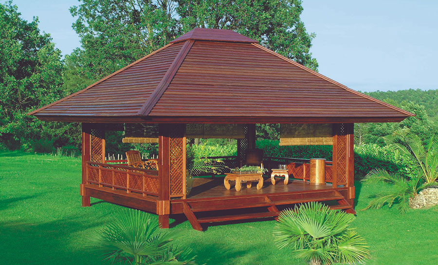 Gazebo in legno artistico